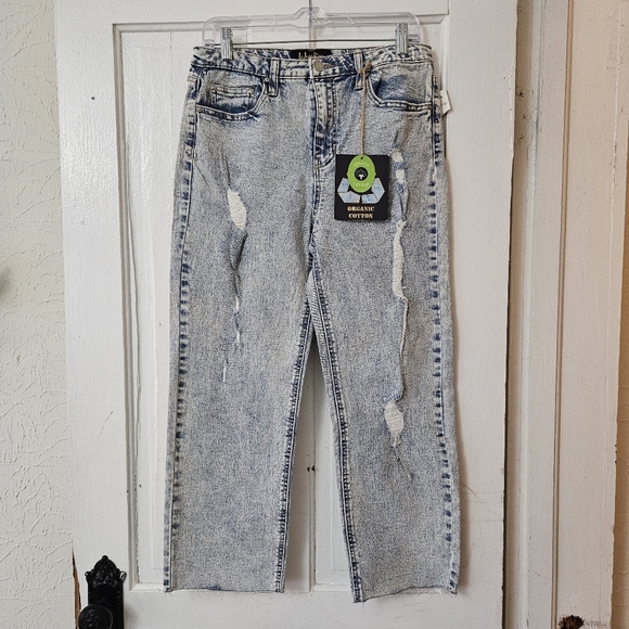 Indigo Rein Junior's High Rise Straight Leg Above Ankle Jeans Size 11/29 NWT - Picture 1 of 8